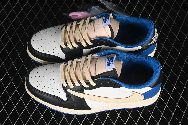 All categories Air Jordan Jordan series basketball shoes Air Jordan 1 Low ZG version Travis Scott x Air Jordan 1 Low OG AJ1 Joe 1 undercut low top full head layer DM7866-140